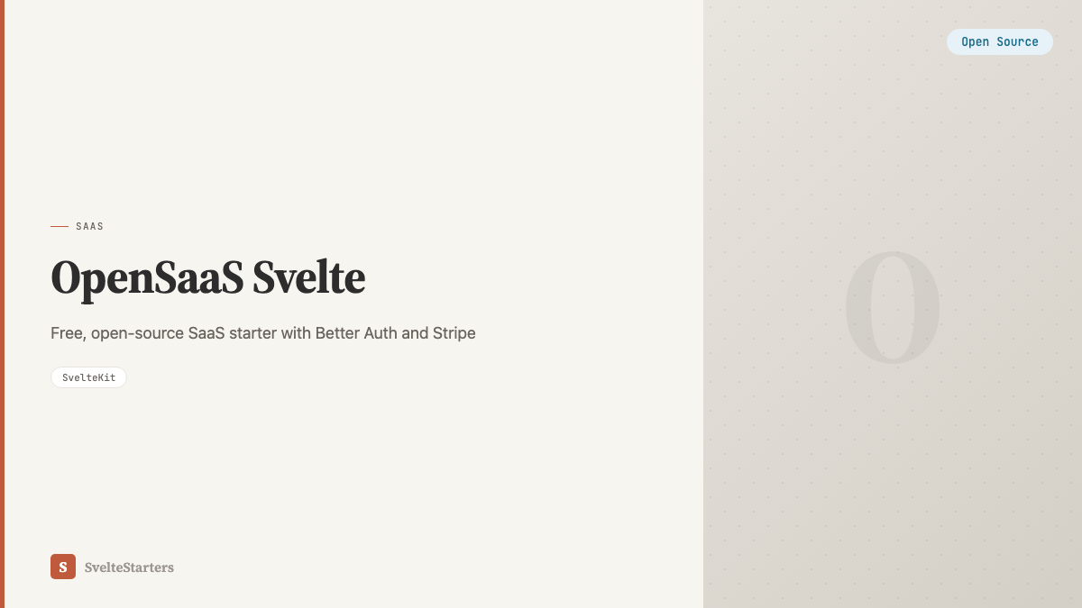 OpenSaaS Svelte screenshot