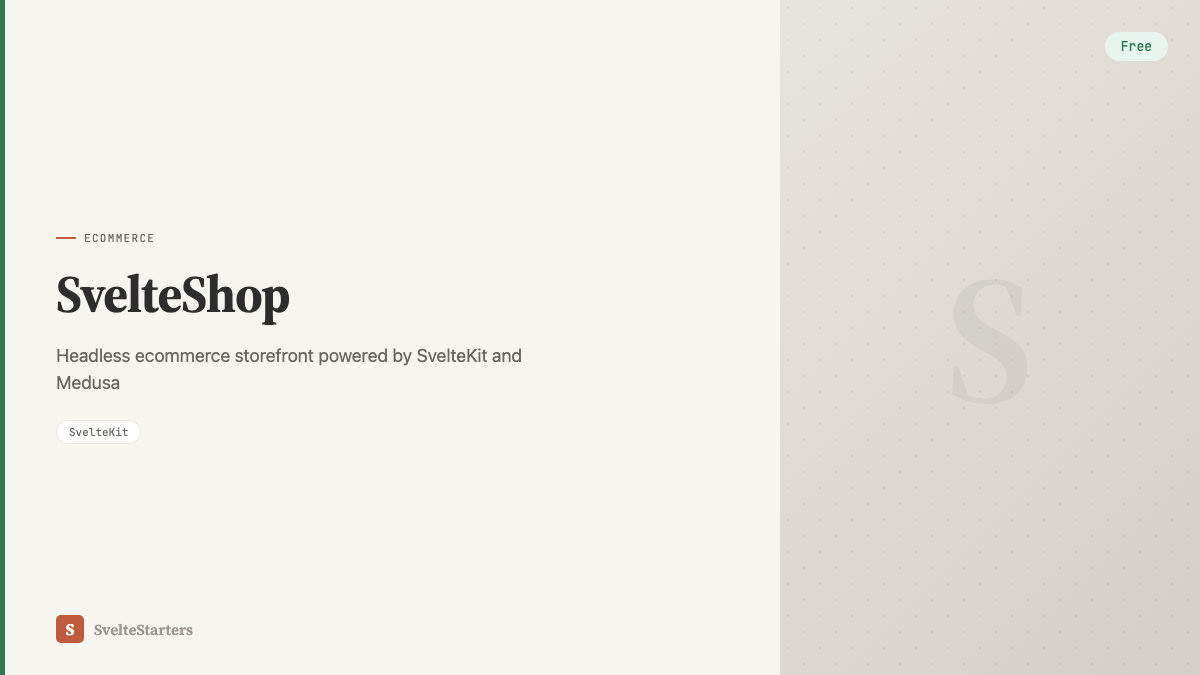 SvelteShop screenshot